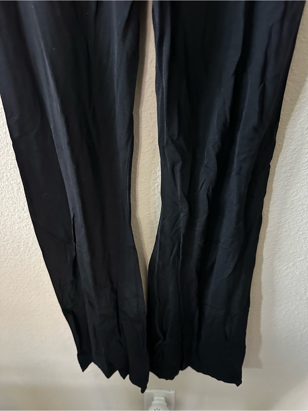 Offline women's Black Fold-Over Waist Yoga Pants flare size L/ NWOT 1228 - Picture 4 of 4